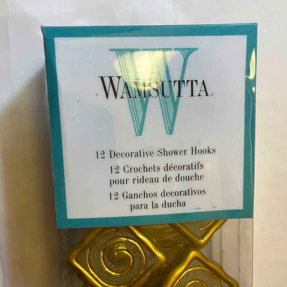 Wamsutta Monique 12 Decorative Shower Hooks New in Box